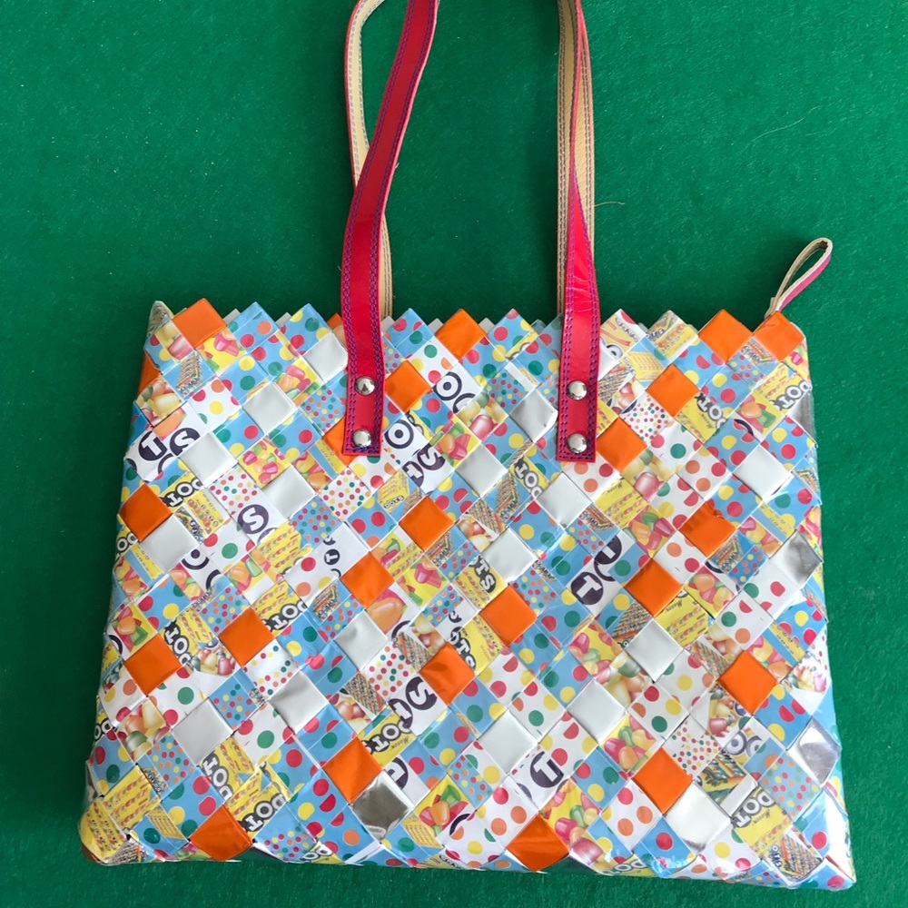 Nahui Ollin Candy Wrapper purse.